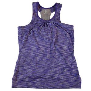 K-Swiss Purple feather fabric stretch athletic top Size Small Like new!